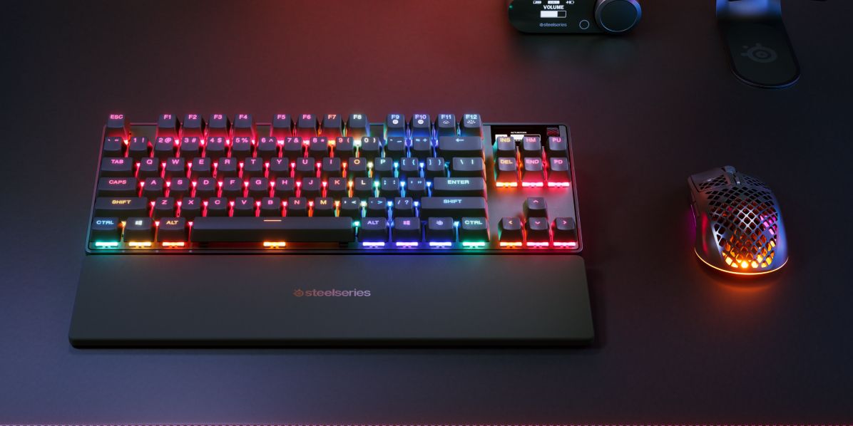 SteelSeries Apex Pro TKL WL Gen 3 Gaming Keyboard - US Layout - Rapid Tap - Zwart
