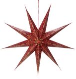Pip Studio - Noël - Étoile de Noël - Papier - Imprimé intégral - Rouge foncé - 110 cm