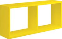 Homemania Morgana Wandrek voor woonkamer, slaapkamer, kantoor, MDF, geel, 70 x 30 x 15,5 cm