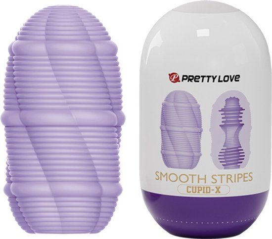 Pretty Love Masturbator Ei - Smooth Stripes - Lila