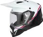 Acerbis Assault Casque d'aventure, Blanc/Noir/Rouge/Bleu, XL
