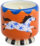 Paddywax Geurkaars A Dopo Horse - zeezout, katoenbloesem, amber (sweet) - keramiek 227 gr.