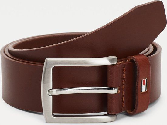 Tommy Hilfiger New Denton 3.5 Belt 105 cm Brown Leather Men's Belt