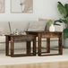 vidaXL Koffietafel set, 2 stuks, gerookt eikenhout, 50 x 52 x 42 cm