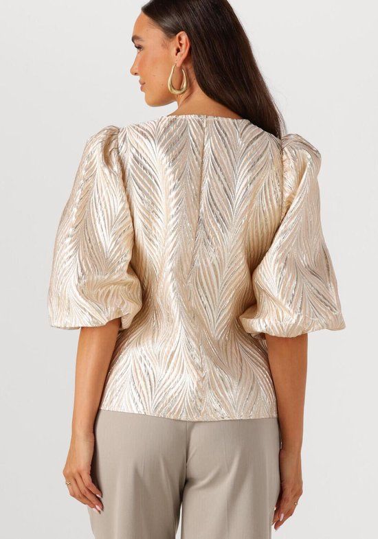 NUKUS Mirthe Top Shiny Women's Shirt - Rose Gold - Size M