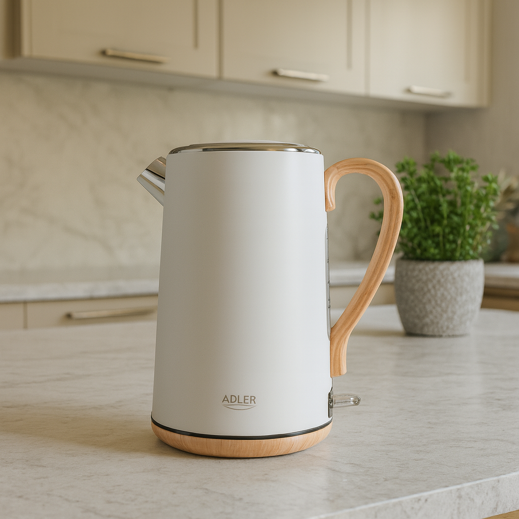 Adler Waterkoker 1,7L 2200W-Safe STRIX, roterende basis, sedimentfilter, elegant ontwerp