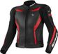 SHIMA Chase Zwart Rood Leren Motorjas - Jas