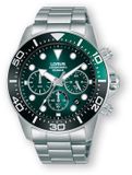 Lorus Herenhorloge RT341JX9 Analoog Staal Groen
