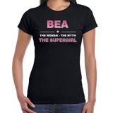 Bellatio Decorations Bea Voornaam cadeau - The Woman, The myth the legend - zwart - voor dames - verjaardag - moederdag - pensioen - geslaagd - bedankt - supergirl XXL