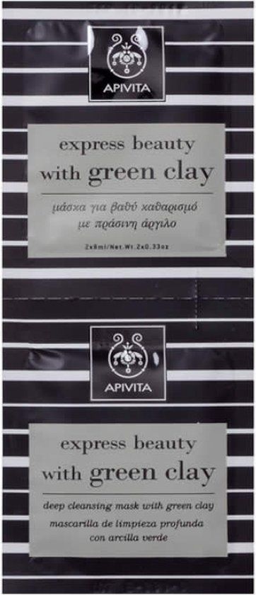 Apivita Express Beauty Face Mask with Green Clay - 8ml