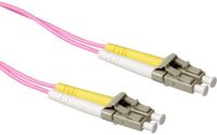 ACT RL9702 Glasvezel Patchkabel Duplex LSZH - LC/LC 50/125µm OM4 - 2 meter