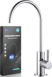 Sans marque Robinet de filtre à eau à bec en C en acier inoxydable