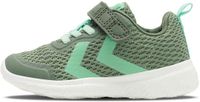 Hummel Actus Recycled Infant kindersneakers, lage sneakers, klittenband, veters, groen
