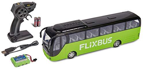 Carson 500907342 Flixbus 2,4 GHz 100% rijklaar, speelgoedbus, speelgoedauto, op afstand bestuurde auto, voor kinderen vanaf 8 jaar, rijtijd ca. 60 min, kleurrijk