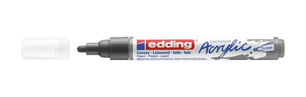 Edding 5300 Acrylic Marker Fine - Antraciet