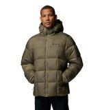 Columbia Heren Puffect 4 Hooded Jacket, Hooded Puffer Jacket, Stone Green, Large