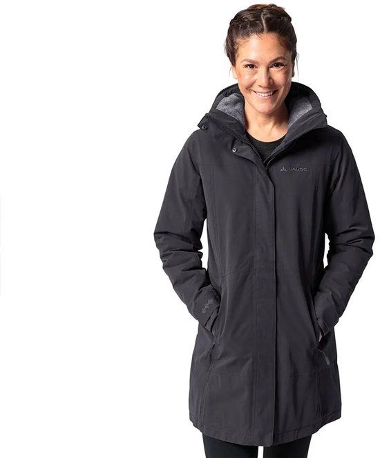 Vaude Skomer Wool II Parka Zwart 36 Vrouw