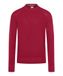 Brax Regular Fit Gebreide trui ronde halsrood, Effen