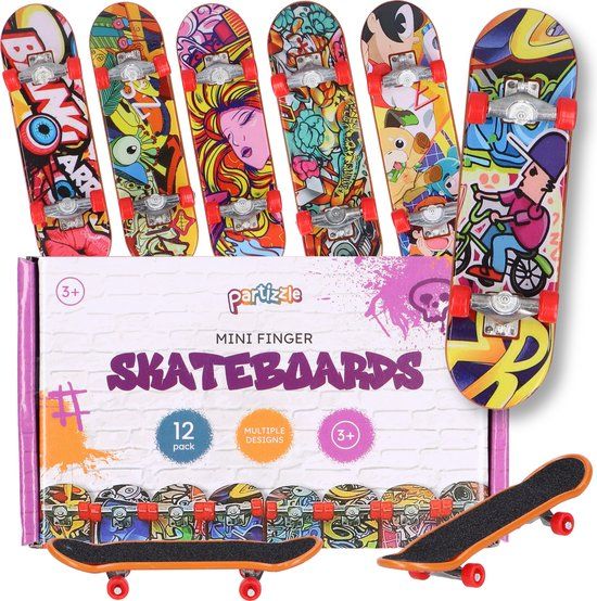 Partizzle 12x Vinger Skateboard Set