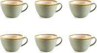 Olympia Kiln Cappuccino Kop Mosgroen 34cl (Set van 6)