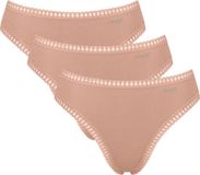 Sloggi Women GO Crush High leg (3-pack) - dames slip - beige