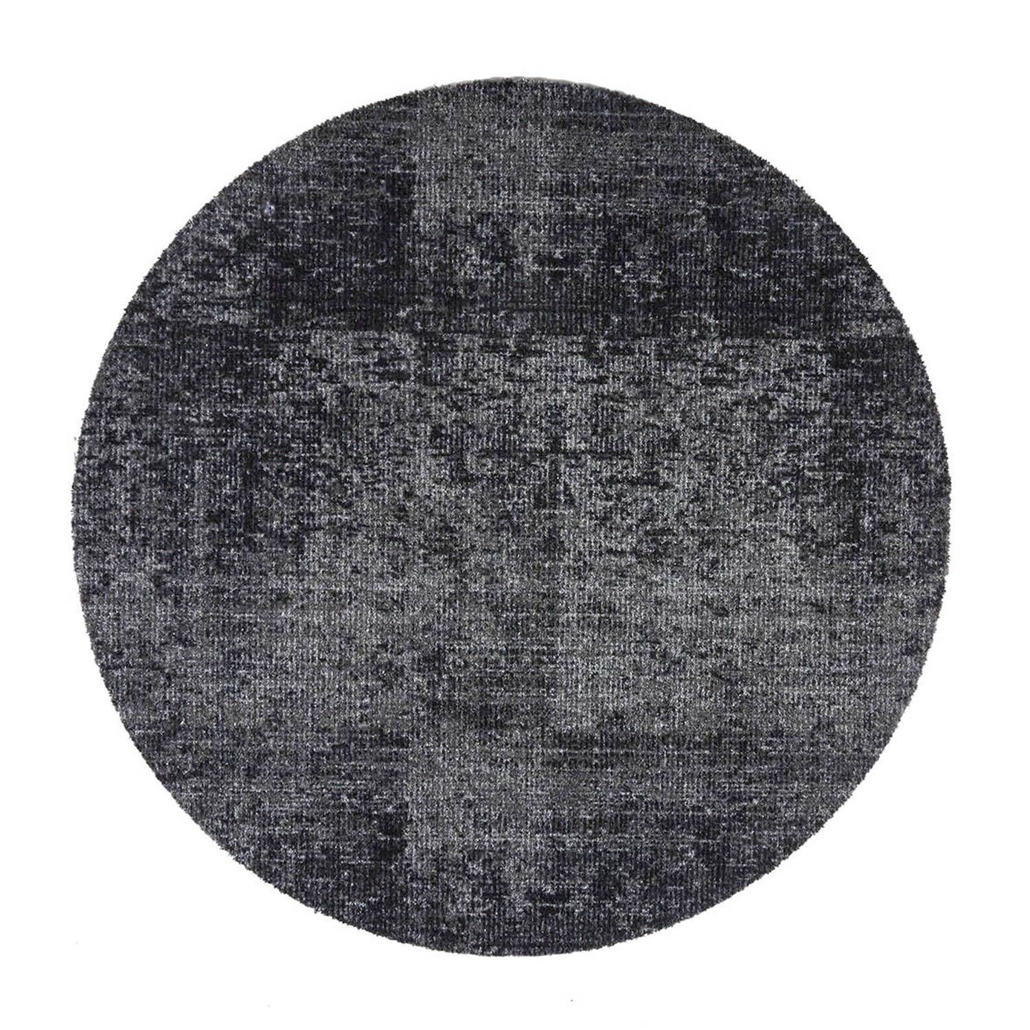 MD-Entree Vloerkleed - Velvet Anthra - 100 cm Ø - Grijs