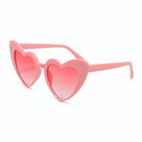 Zonnebril Goodies and Living Groothandel Zonnebril - Hartjesbril - Donker roze bril - Hartshaped sunglasses - Hartjes zonnebril - Festivalbril - Partybril - Feestbril - Hippe bril