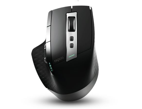Rapoo MT750S Draadloze Muis - Optisch - 3200 DPI - Rechtshandig - Zwart/Zilver