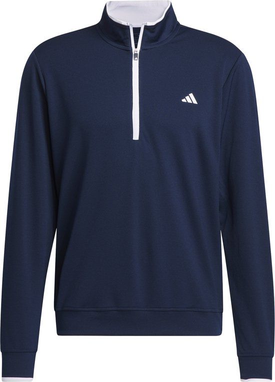 Adidas Performance Lichtgewicht Sweater Met Halflange Rits - Heren - Blauw