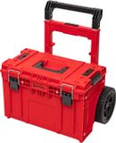 Qbrick System PRIME Cart RED ULTRA HD Custom stapelbaar 590 x 425 x 660 mm 37 l IP66 100 kg belastbaar met dubbele telescopische steel van aluminium