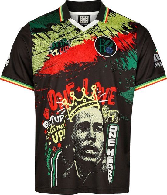 Marley, Bob Bob Marley Amplified Collection - One Love Rock FC Heren Jersey - meerkleurig - M