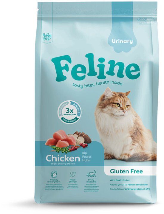 HobbyFirst Feline Kattenvoer Sensitive Urinary Chicken 4,5 kg - Kat