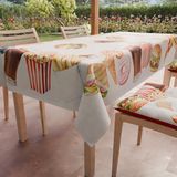 PETTI Artigiani Italiani - Tafelkleed, vuilafstotend, rechthoekig, voor feestjes en verjaardagen voor kinderen, keukenpatroon, feest, 06 x 12, zitter (140 x 240 cm), 100% Made in Italy