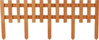 Urban Living borderrand/kantopsluiting met pinnen - onbehandeld hout - 60 x H25 cm