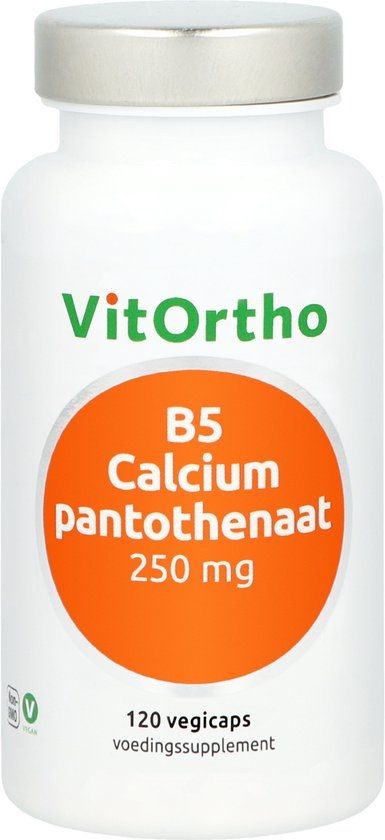 VitOrtho B5 Calciumpantothenaat 250 mg (120 vegicaps)