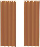 vidaXL Gordijnen voile met doorvoertules 2 stuks terracotta