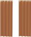 vidaXL Gordijnen voile met doorvoertules 2 stuks terracotta