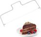 Relaxdays taartzaag - taartsnijder - cakesnijder - taartbodem verdeler - 2 zaagdraden