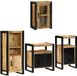 vidaXL Badmeubel Set Bruin 55 x 35 x 60 cm