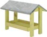 Esschert Design Grondvoedertafel met dak
