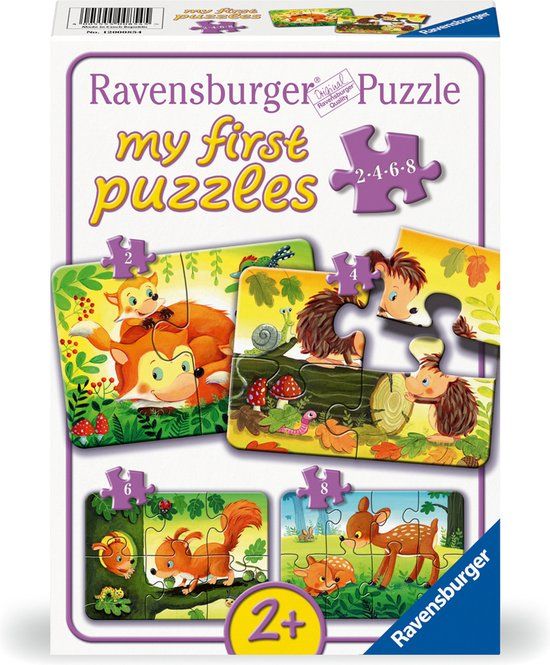 Ravensburger Forest Animals Puzzel - 20 stukjes - 2+ jaar