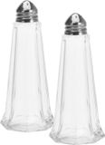 Merkloos / Sans marque Excellent Houseware Peper en zout vaatjes / stooiers - 11 cm - Transparant Glas