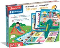 Clementoni Pratende pen - Educatief Observatie Spel - 60 kaarten met 500 spellen - vanaf 3 jaar