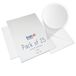 Craft UK 2251 C5 Linnen Kaart en Envelop Pak van 25 - Wit