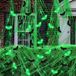 Ibenzoa® Décoration d'Halloween avec toiles d'araignées lumineuses et animaux pour fêtes intérieures et extérieures