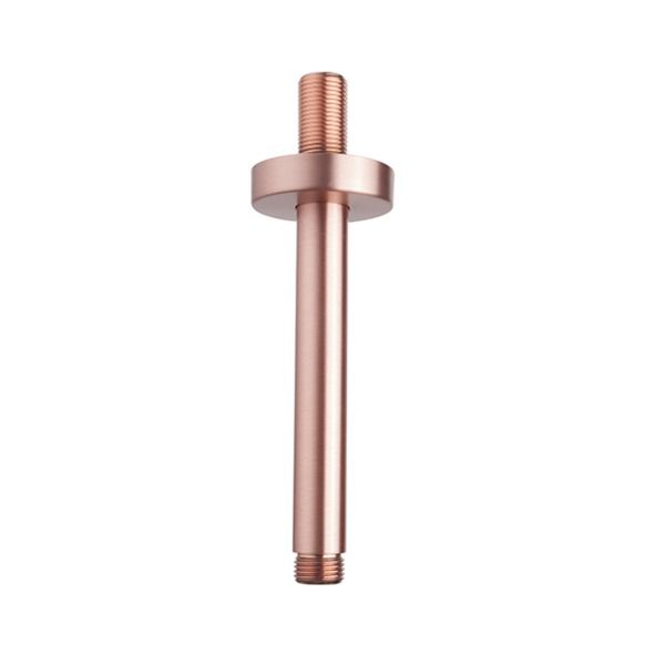 Wiesbaden Caral plafond douchearm 15 cm geborsteld koper
