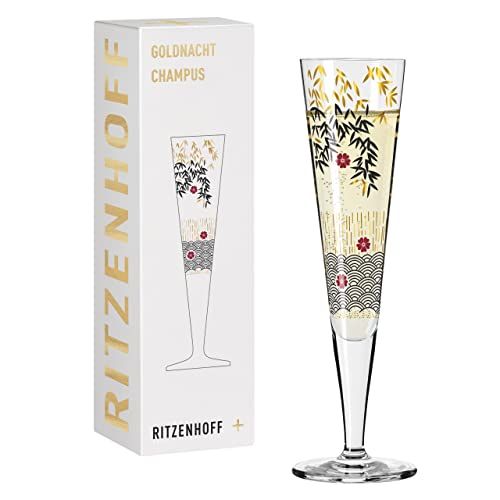 Ritzenhoff GOLDNACHT champagne glas # 19 van Kathrin Stockebrand, 205 ml