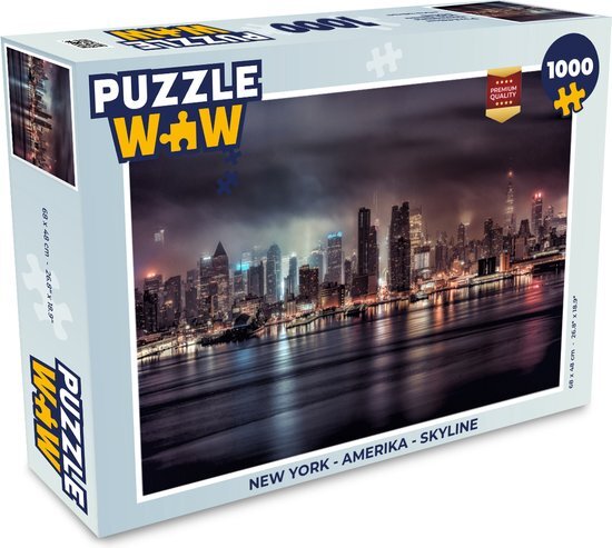 MuchoWow Puzzel New York - Amerika - Skyline - Legpuzzel - Puzzel 1000 stukjes volwassenen