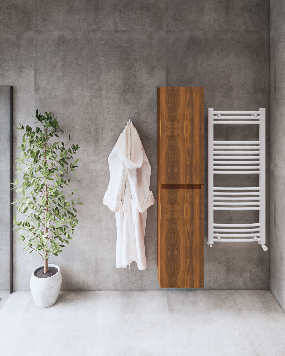 Gliss Design Hoge kast gliss design walnut 35 cm walnut - 8720701009554