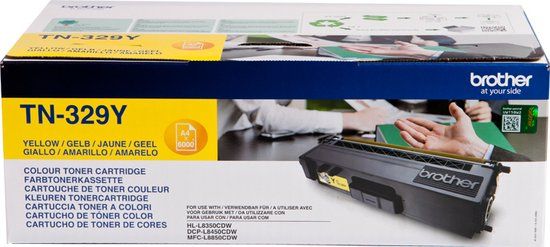 Brother TN-329Y - Gele tonercartridge - 6.000 pagina's